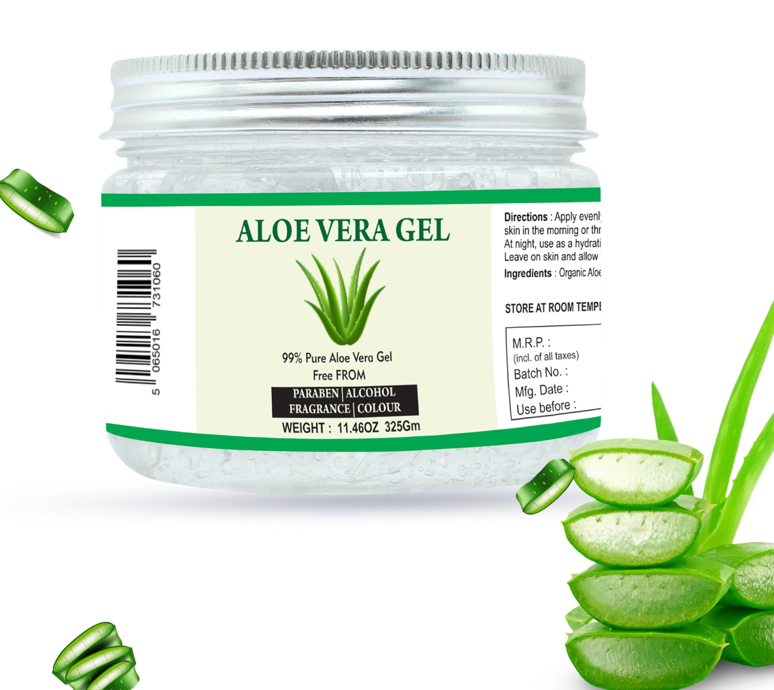 Raslok Gel Aloe Vera, emballage compact pour la trousse beauté.