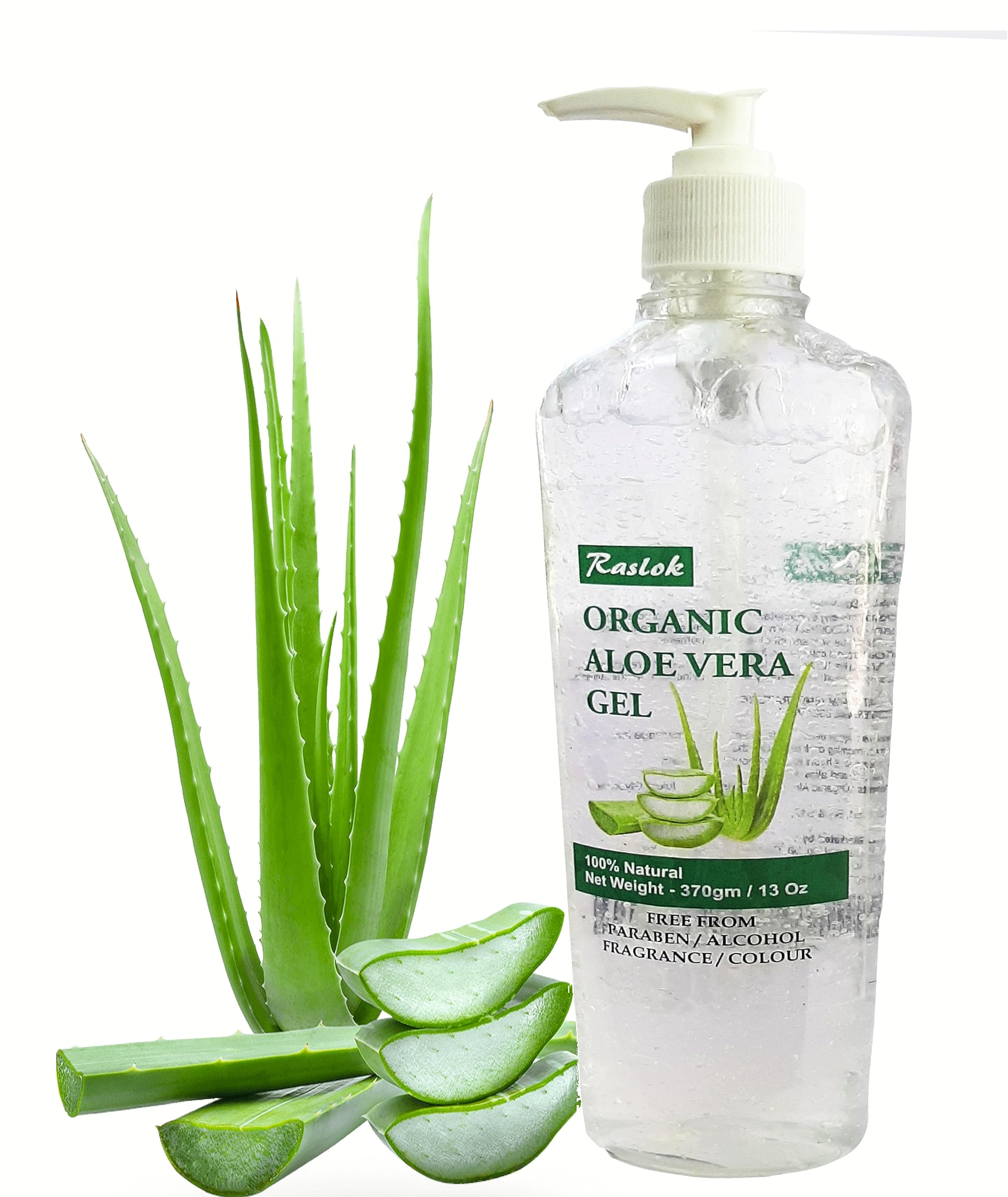 Raslok Aloe Naturel – application facile sur peau et cheveux