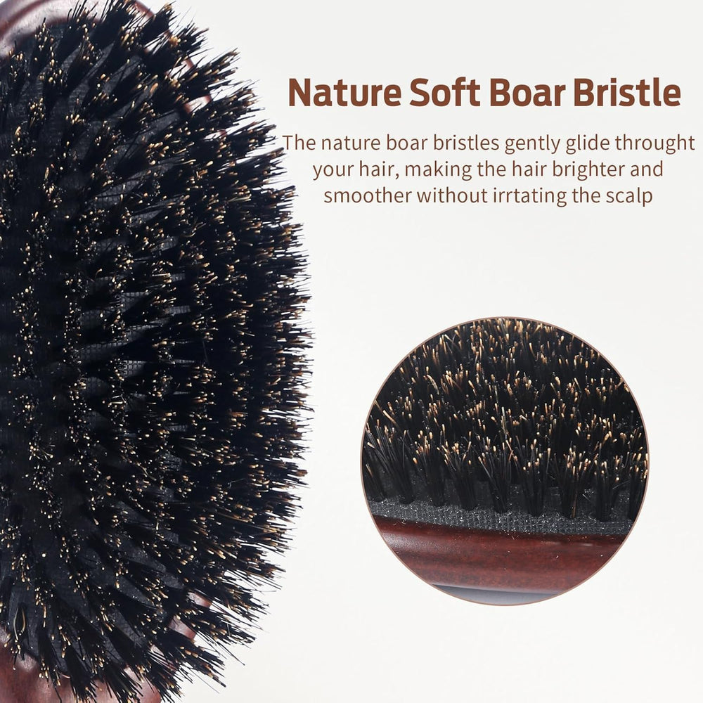 Brosse RAVEGO démêlant en douceur pour cheveux sans nœuds.