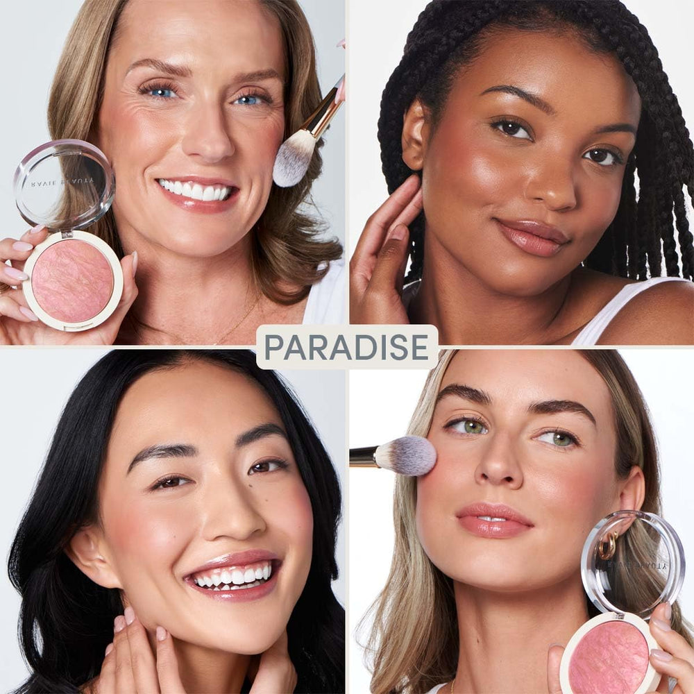 Ravie Beauty Endless Diffusion Blush dans un emballage luxe avec couvercle transparent.