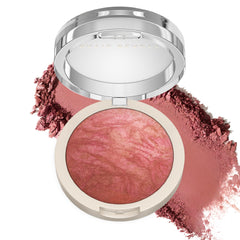 Ravie Beauty Endless Diffusion Blush, poudre-compacte rose nude, fini naturel.