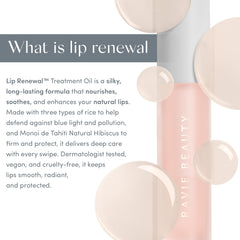 Ravie Beauty Lip Renewal Soie – teinte rosée légère rehaussant subtilement les lèvres.