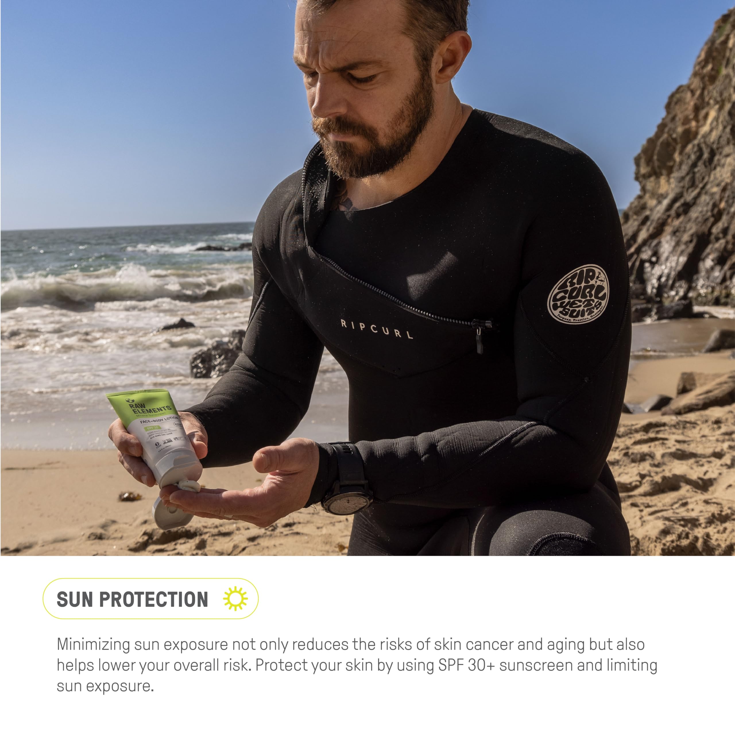 Raw Elements: engagement écologique protégeant les récifs et l’environnement.