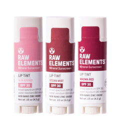 Raw Elements Lévres teinte soleil Pack Aube − hydratation légère et couleur naturelle pour le quotidien.