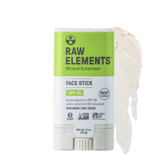 Raw Elements Stick Visage Solaire – format compact idéal pour les voyages et protection quotidienne.