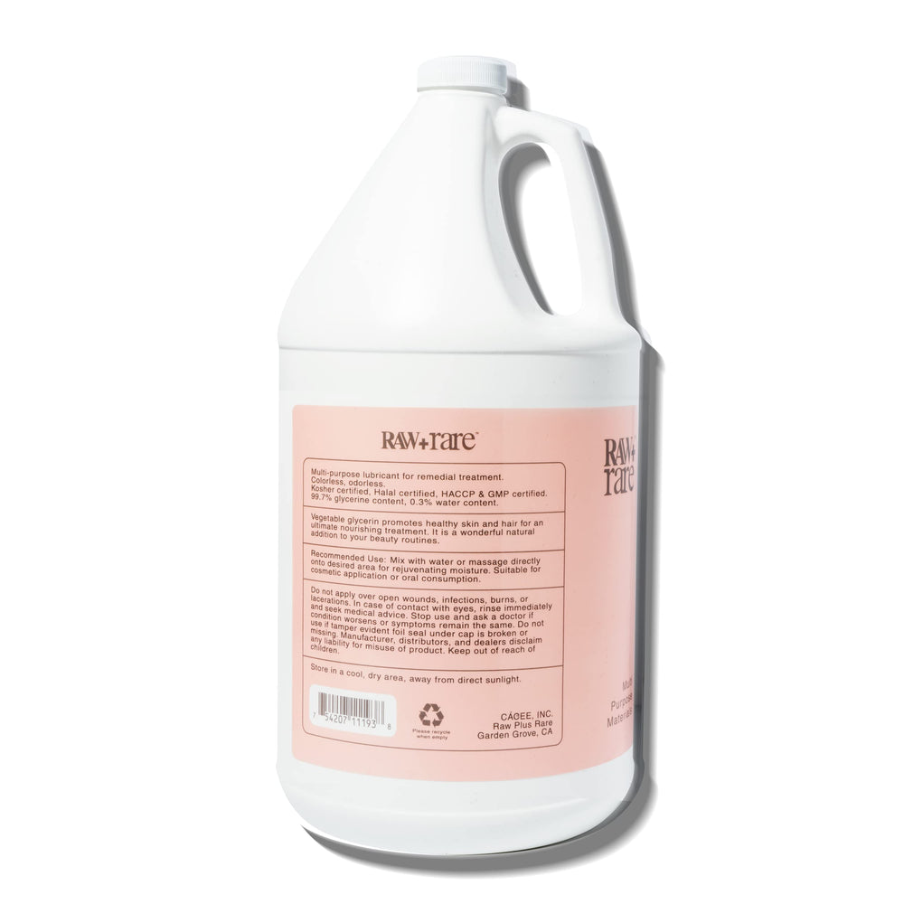 Raw Plus Rare glycerin base cosmétiques et savon, utilisations variées