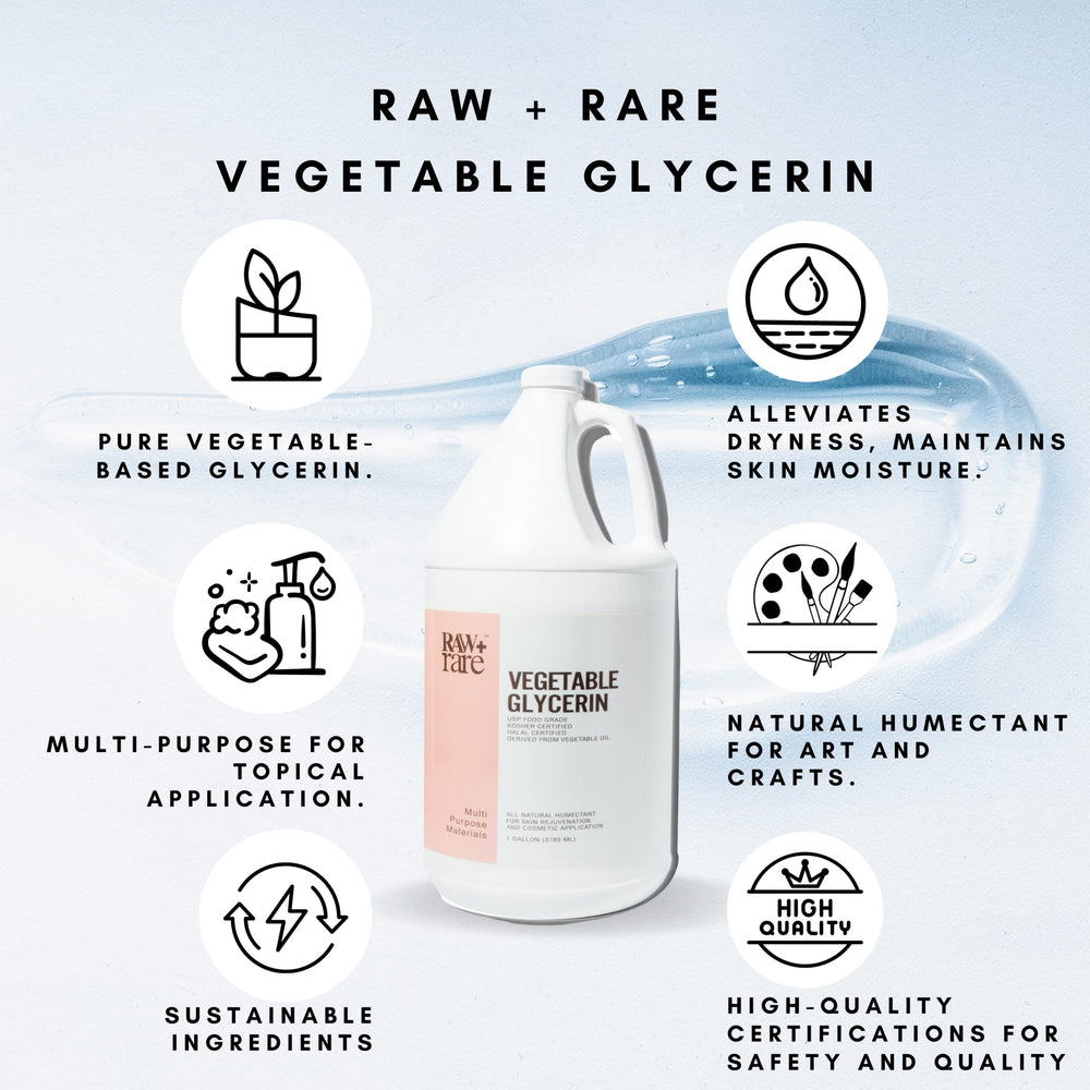 Raw Plus Rare glycerin humectant naturel végétal, hydratant polyvalent