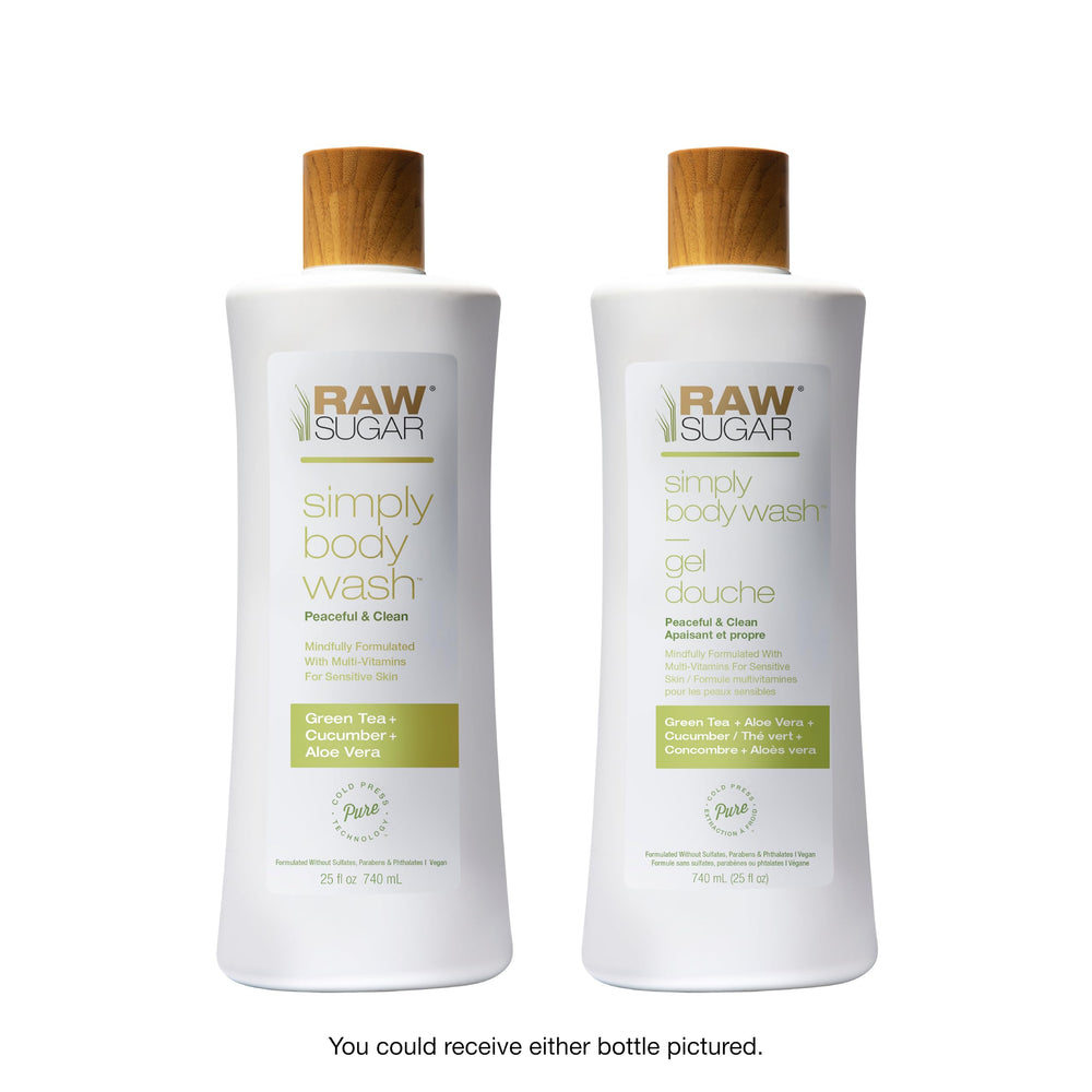 Expérience bien-être sous la douche avec RAW SUGAR thé vert aloe.