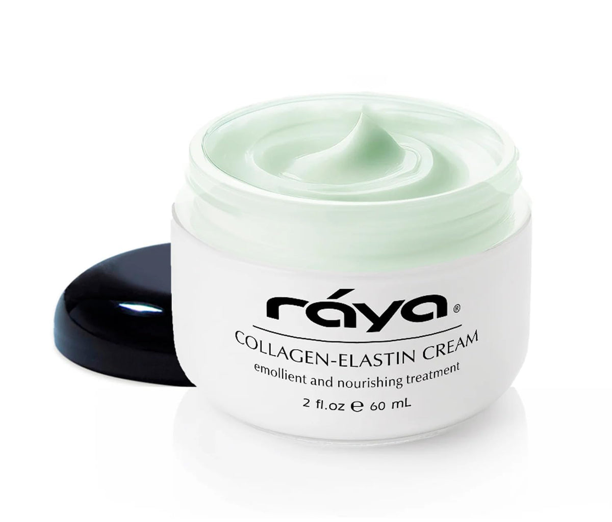 Raya Collagen-Elastin Cream : bouteille élégante pour hydratation nourrissante.