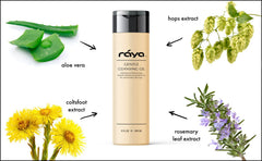 Raya Gel Doux Nettoyant Visage 8 oz, perspective mousse légère pour nettoyer en douceur.