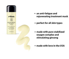 Raya Masque Oxygène — texture crémeuse pour peau douce et lisse.