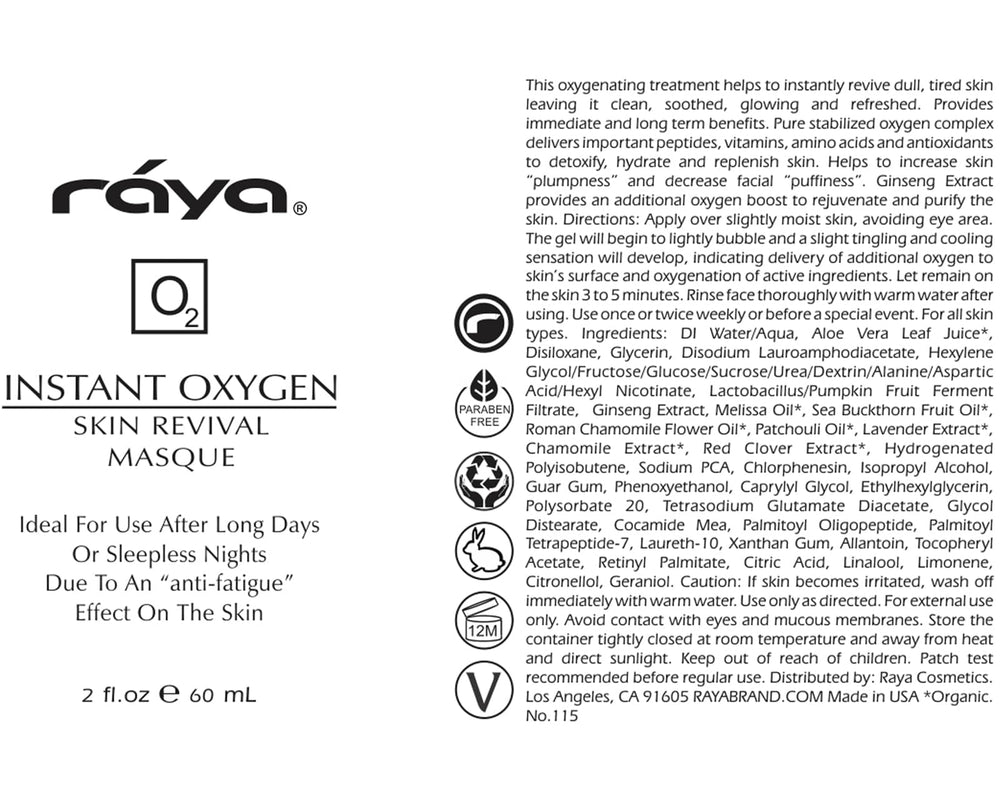 Raya Masque Oxygène — moment de soin rapide après une journée longue.
