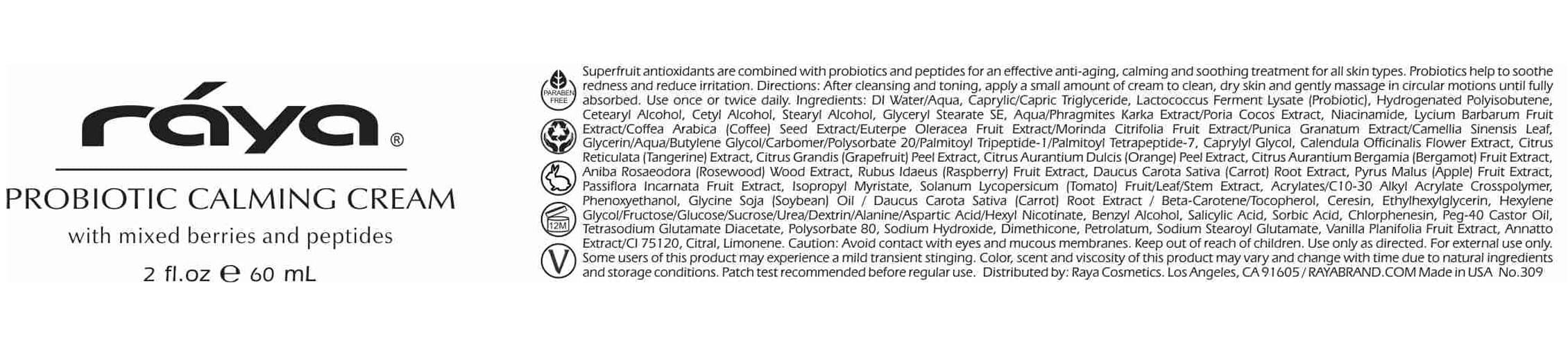 Routine quotidienne Raya probiotique crème hydratante