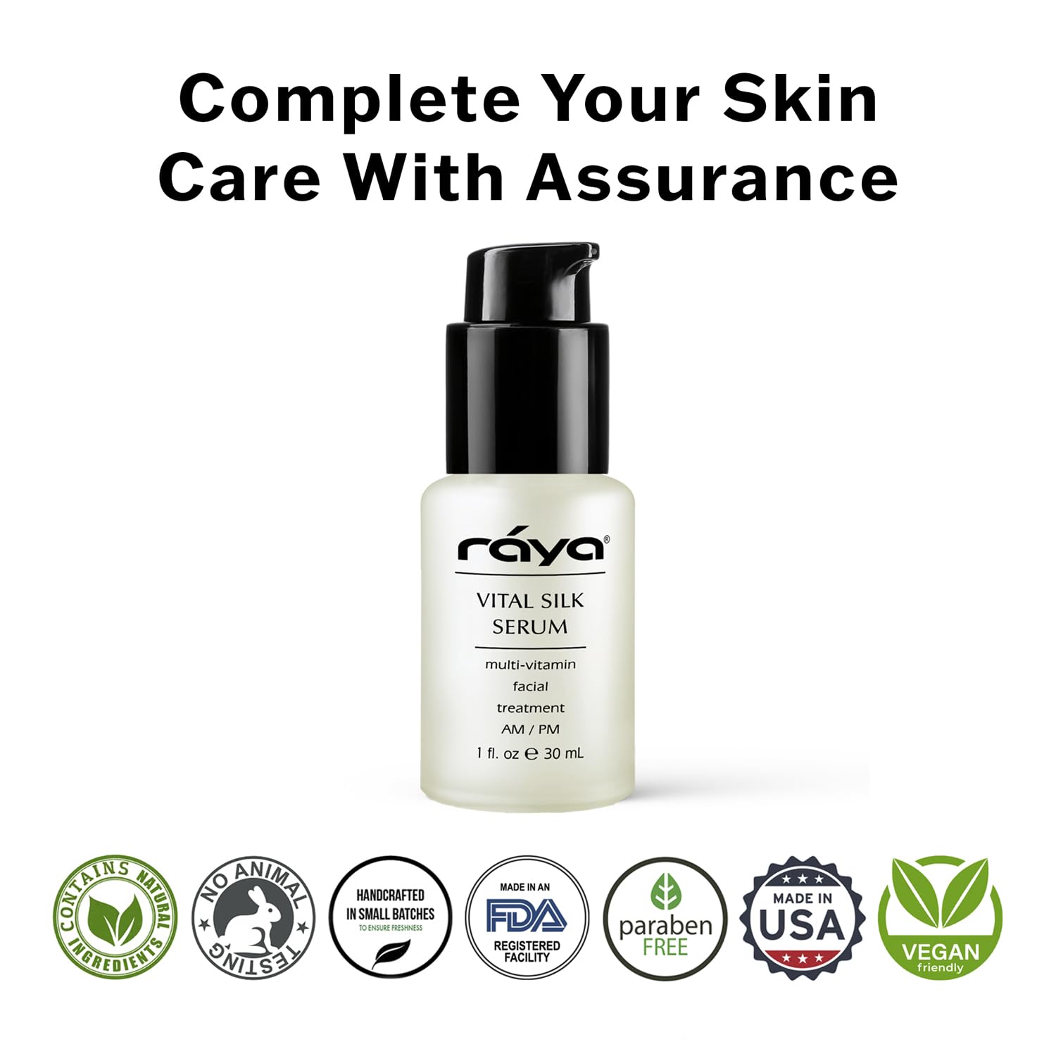 Raya Vital Silk Serum, texture-soyeuse, absorption rapide sans fini gras.