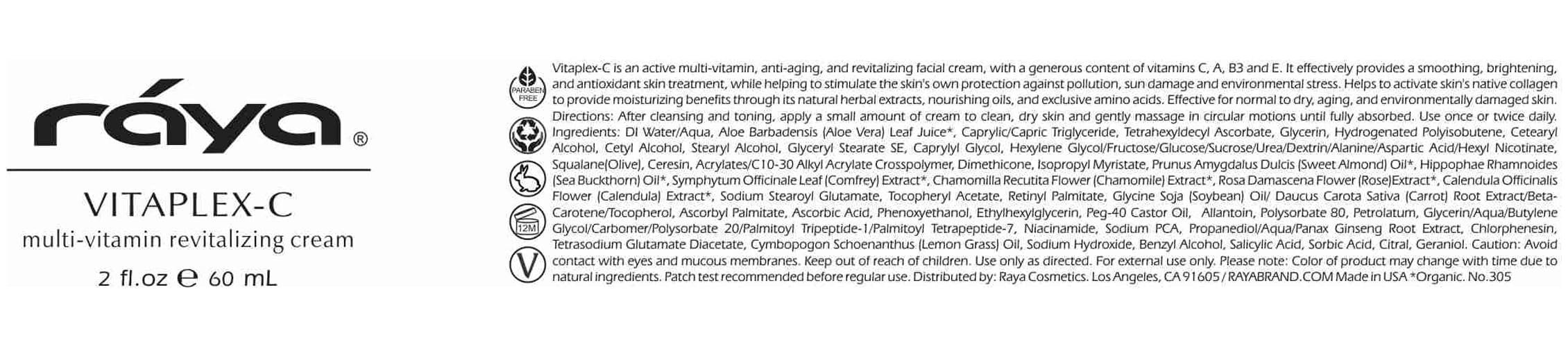 Routine quotidienne avec Raya Vitaplex-C Crème pour teint revitalisé