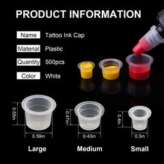 Rayyl caps encre tatouage 15 mm, grands et faciles à prélever.