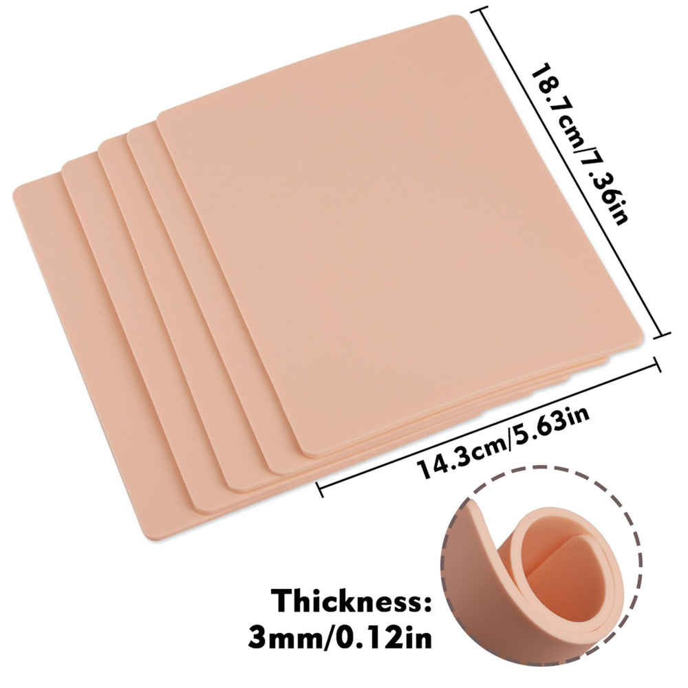 Rayyl peau pratique tatouage 3mm – utilisation double-face pour l'apprentissage sur différentes zones du corps.