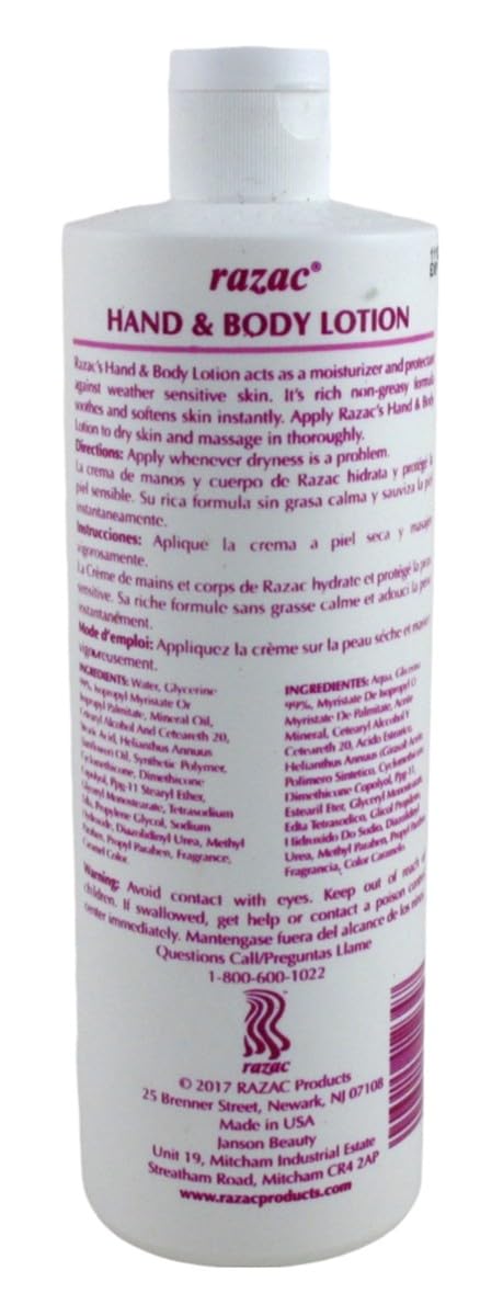 Razac Lotion Mains et Corps: application douce et hydratation durable