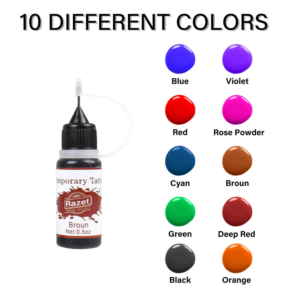 RAZET 86 modèles pour tatouage temporaire, inspiration rapide pour personnaliser votre style.