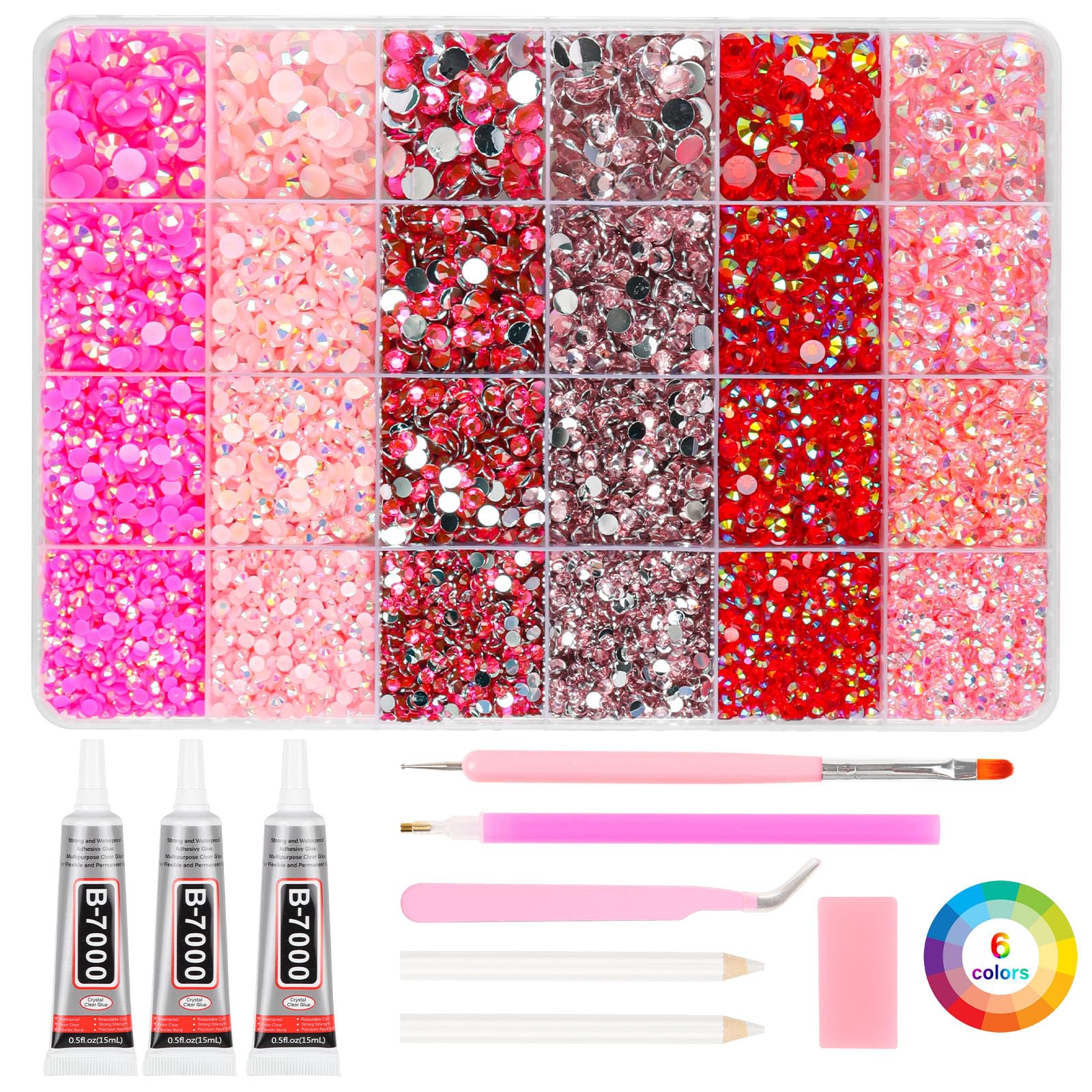 RAZET paillettes rose 3mm-6mm pour reflets éclatants sur vos créations