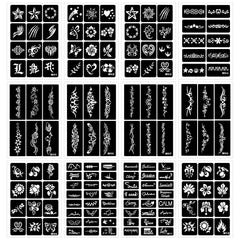 Razet pochoirs tatouage temporaire mots-signes; personnalisations rapides et ludiques