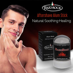 RazoRock Stick d'alun aide à combattre les odeurs sur les mains et les pieds.