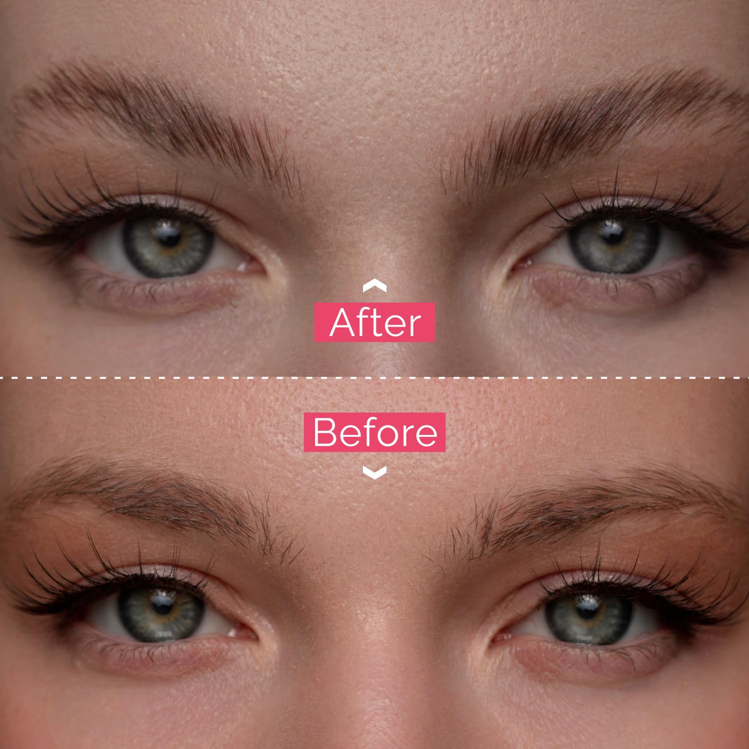 Application précise sur cils et sourcils avec le sérum RB RENATA BEAUTY.