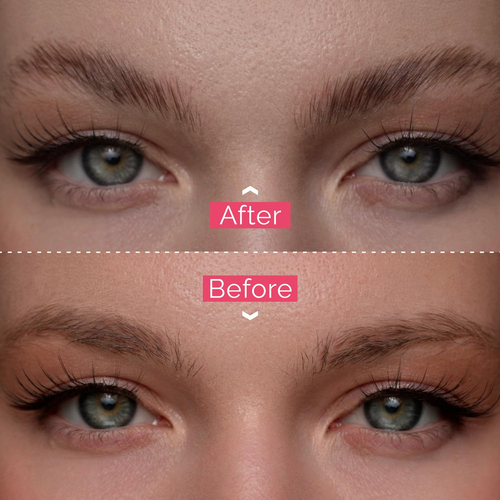 Application précise sur cils et sourcils avec le sérum RB RENATA BEAUTY.
