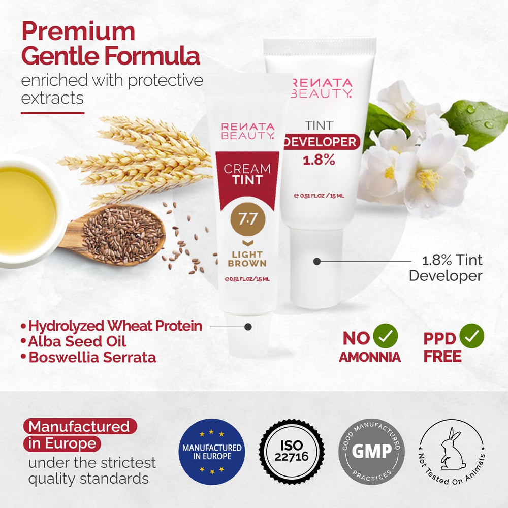 Brosse d’application double facilitant les retouches rapides RB RENATA BEAUTY Tint Kit