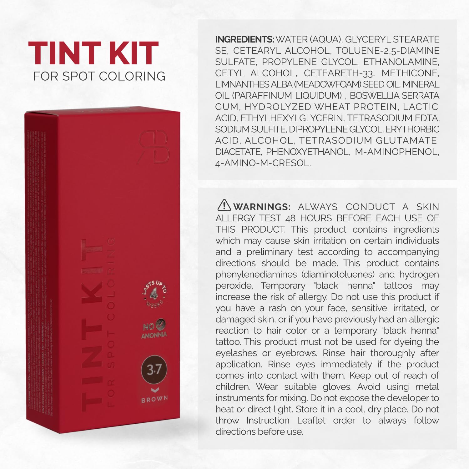 RB Renata Beauty Tint Kit résultats brun naturels et soignés