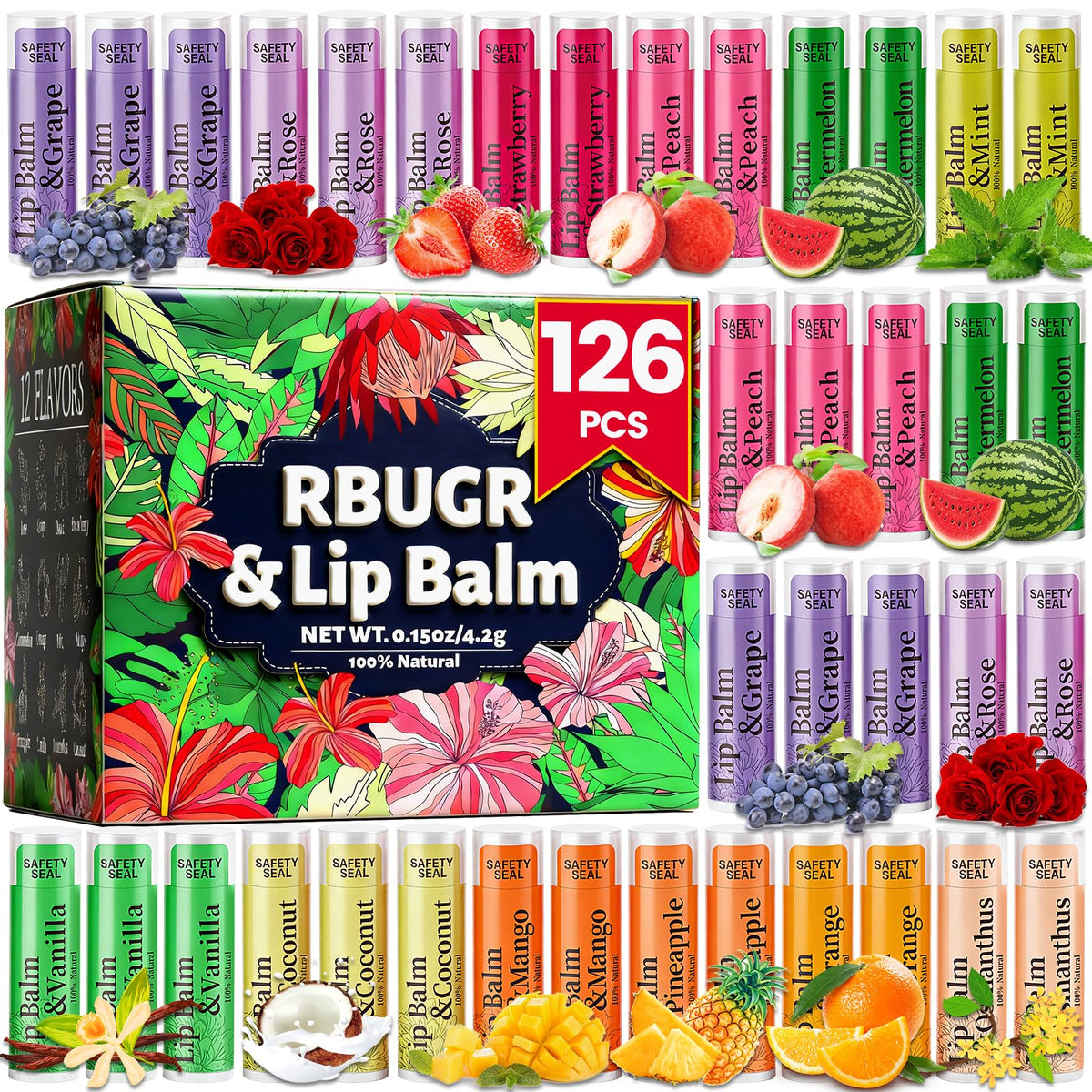 RBUGR baume à lèvres rose, hydratation quotidienne et pratique en déplacement.