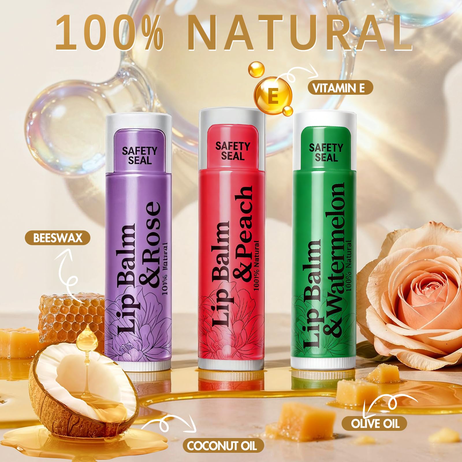 RBUGR baume lèvres pêche: douceur fruitée et hydratation légère