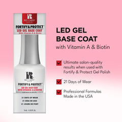 RC Red Carpet Manicure base gel adhesion parfaite pour une finition homogène