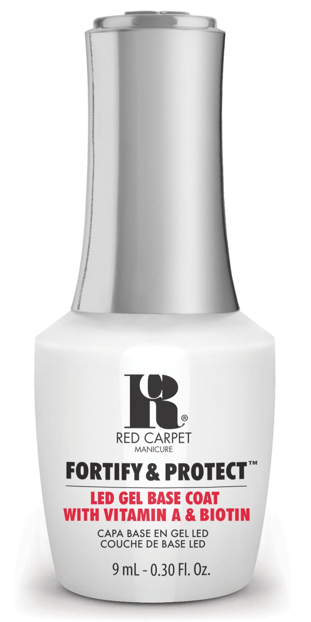 RC Red Carpet Manicure base gel renforcée et protectrice pour ongles solides et durables