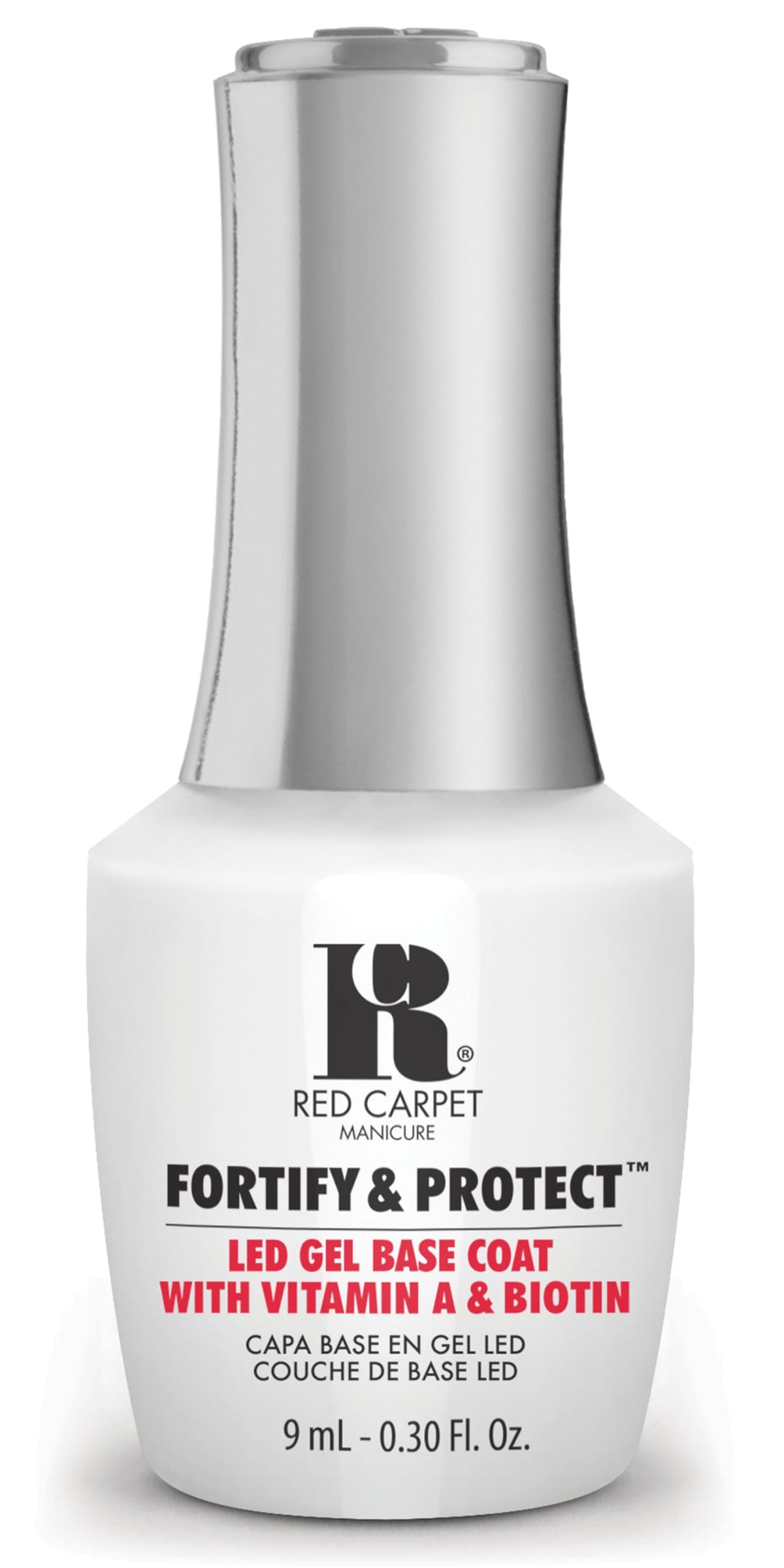 RC Red Carpet Manicure base gel renforcée et protectrice pour ongles solides et durables