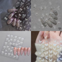 Rchovsam noeud-papillon-perles 3D; effet chic et repositionnable.