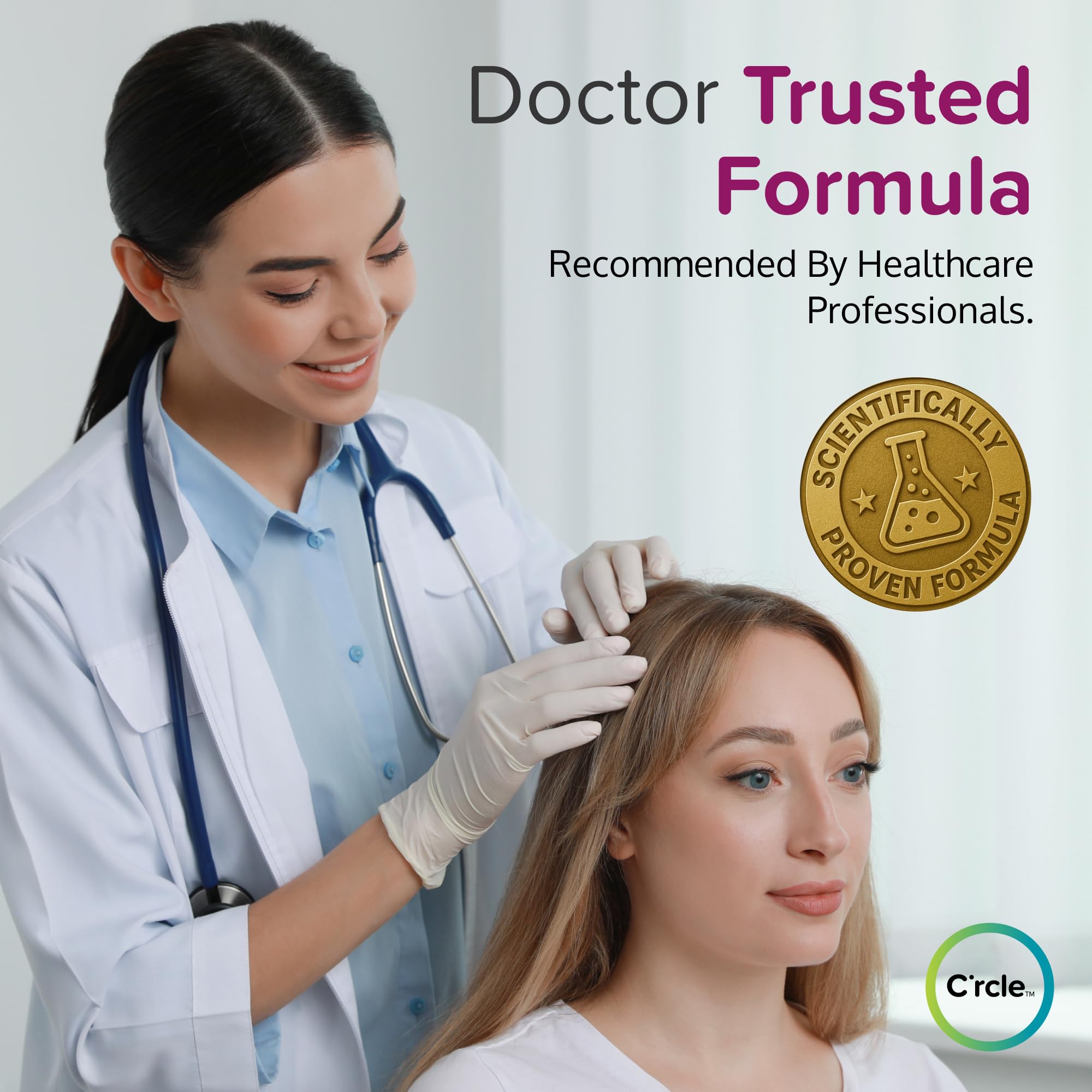 C'rcle Minoxidil pour femmes, format d'environ huit mois