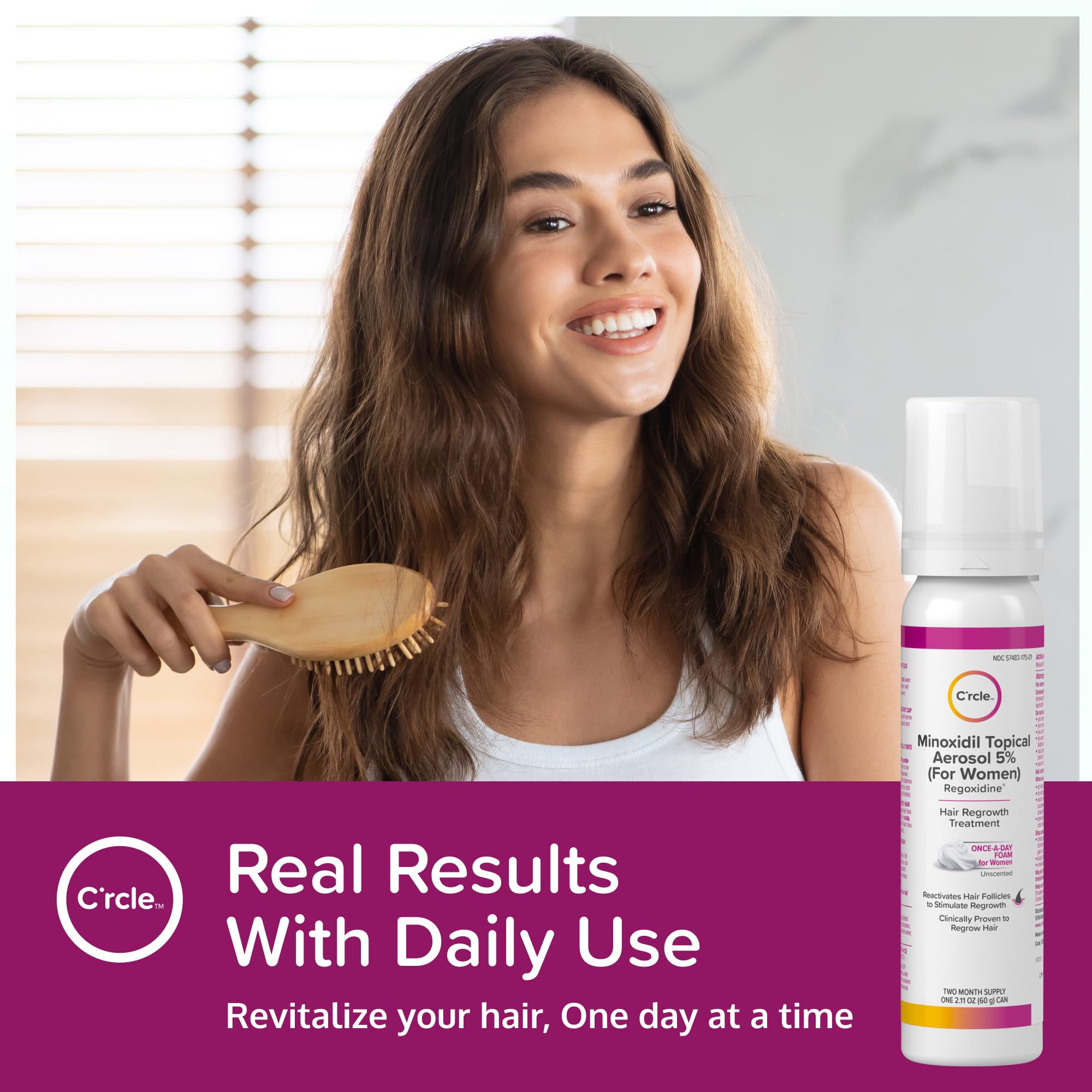 C'rcle Minoxidil pour femmes, routine quotidienne simple et pratique