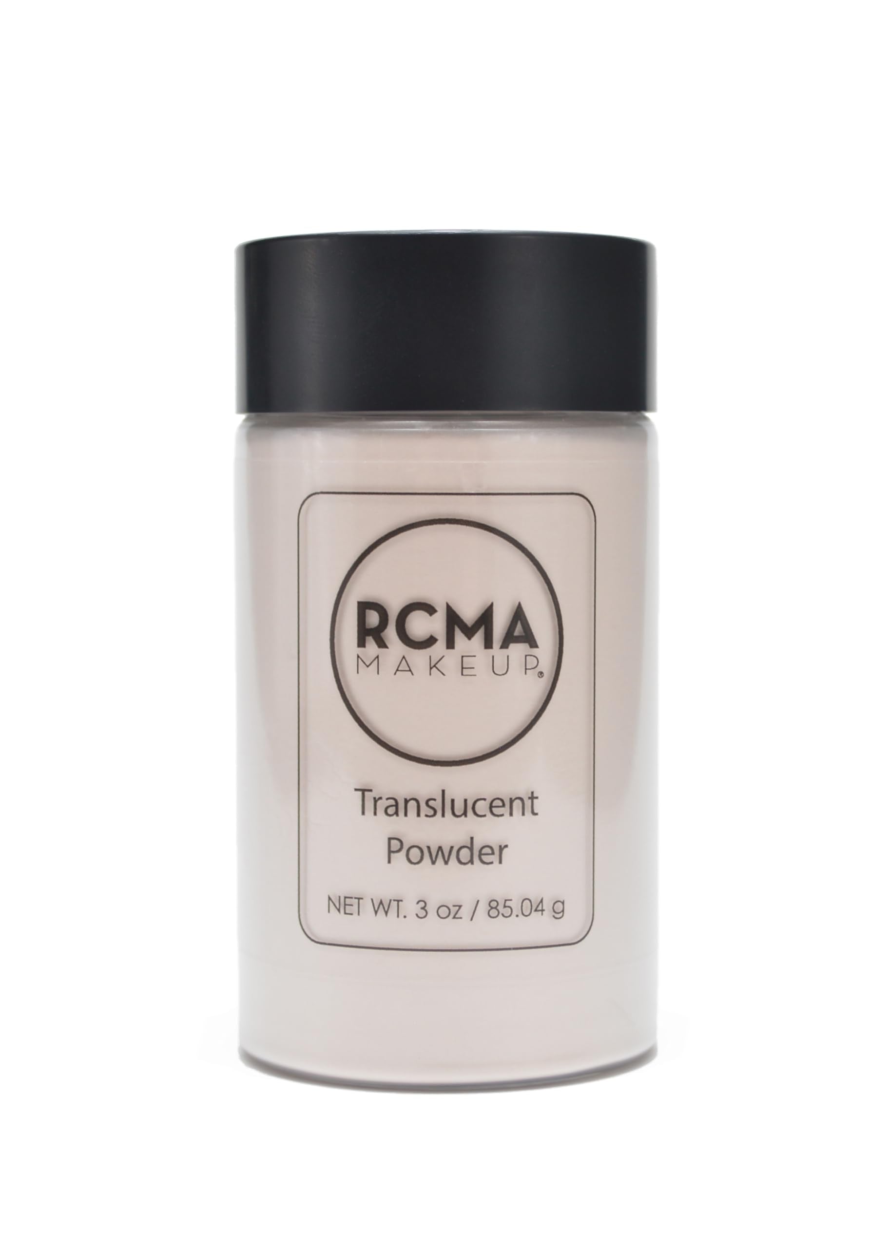 RCMA poudre libre translucide, pinceau appliqué pour un contrôle précis.