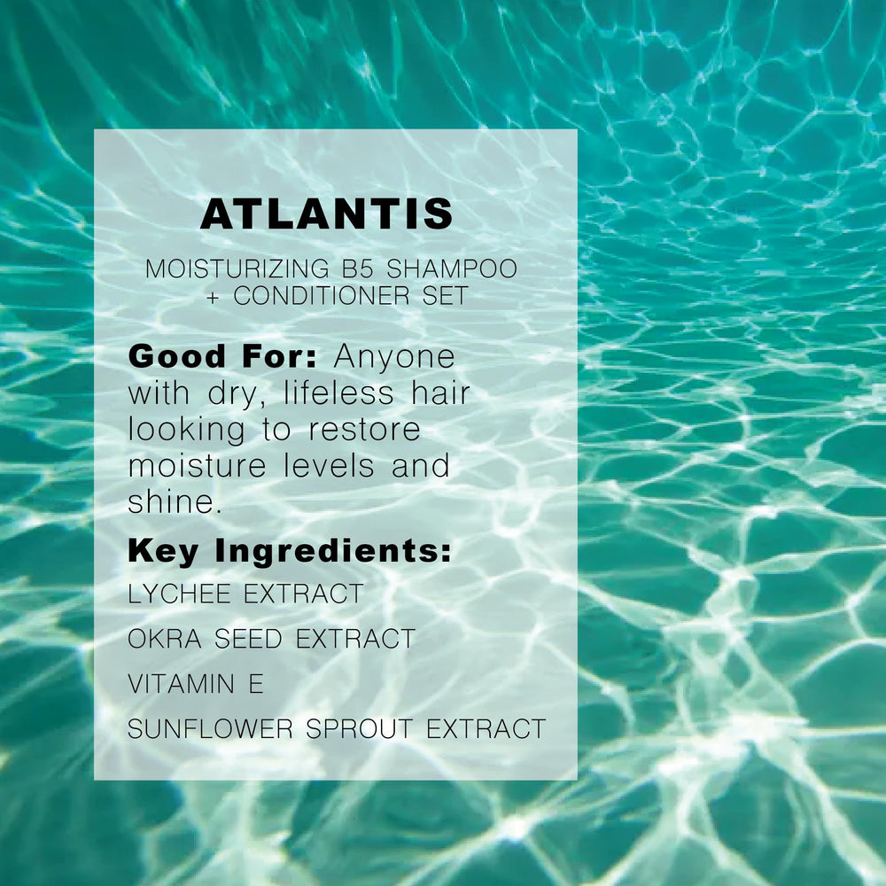 R+Co Atlantis B5 après-shampoing - flacon compact pour démêlage en voyage.
