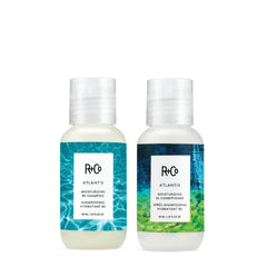 R+Co Atlantis B5 shampoing - flacon compact pour hydratation en déplacement.