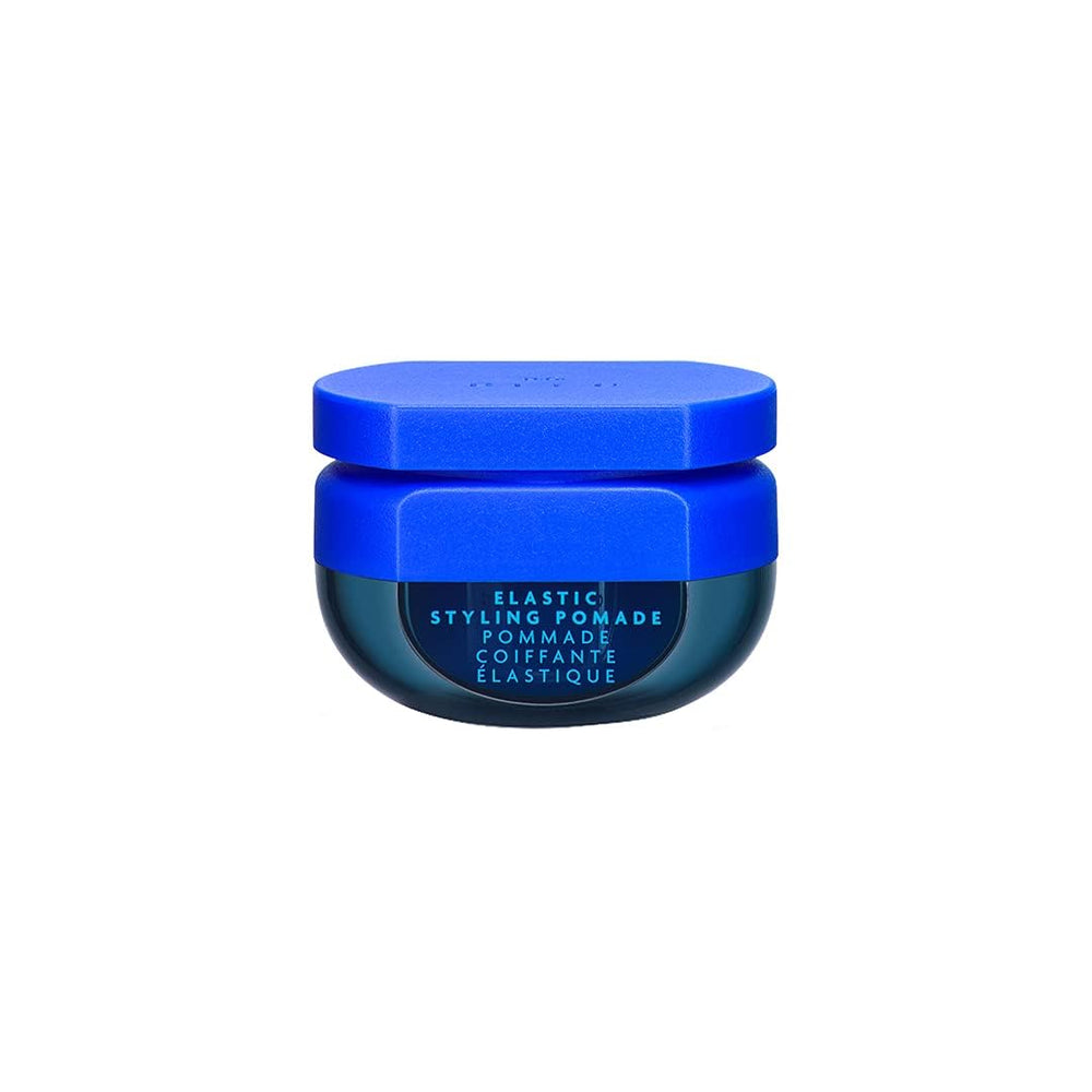 R+Co BLEU Elastic Styling Pomade texture piécée pour cheveux courts et mouvement naturel