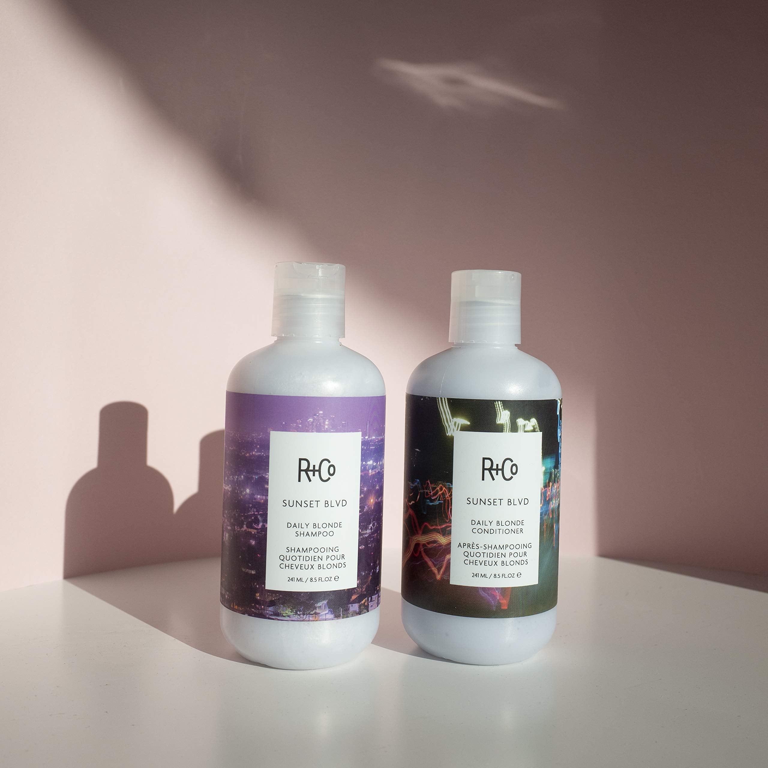 Après utilisation, cheveux doux et brillants avec Sunset Blvd blond.