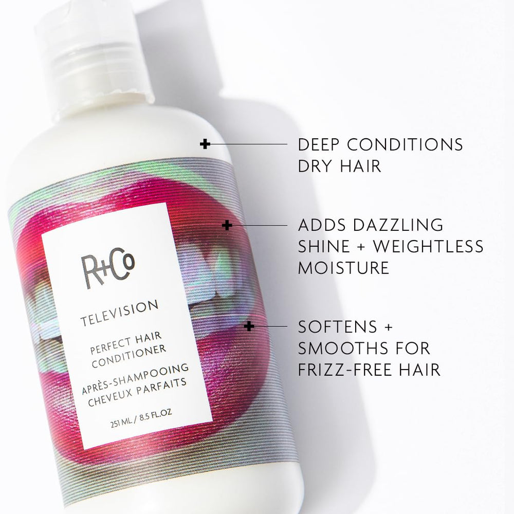R+Co Television: texture cremeuse du conditionneur pour douceur durable