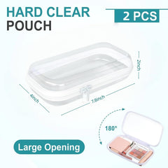 Rdttlv pochette cosmétique transparente, pratique pour maquillage et soins.