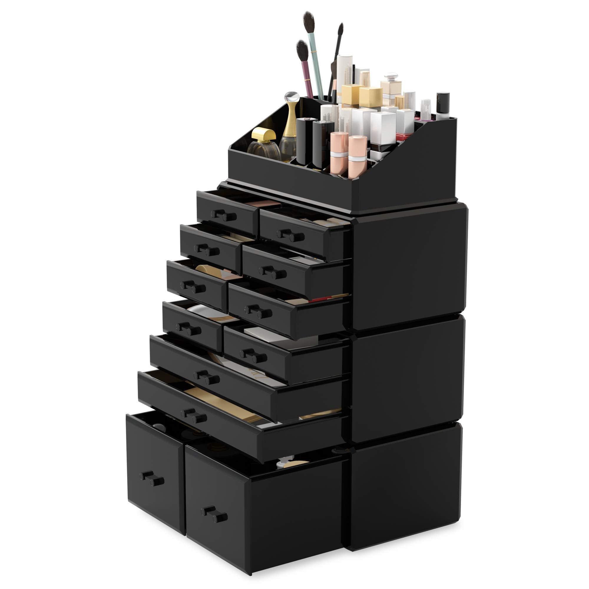 READAEER Etagere maquillage 12 tiroirs, design moderne pour votre coiffeuse.