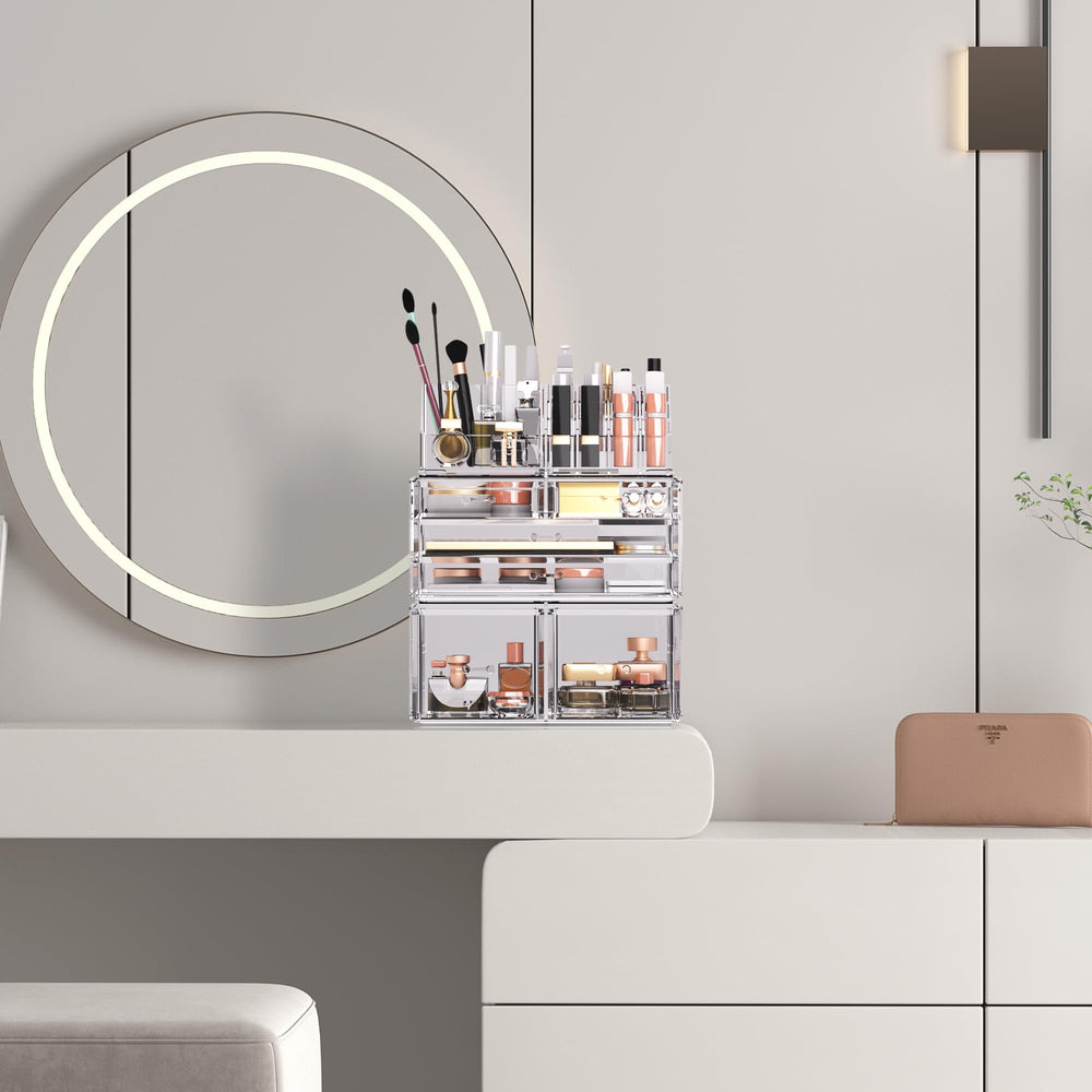 READAEER organisateur maquillage petits tiroirs, rangement précis pour crayons et rouges à lèvres