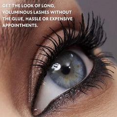 Ready To Wear Lash Extension : fibres sèches visibles pour volume sans faux cils.