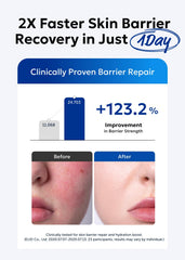 Application massage visage Real Barrier Extrême Cream pour peau confortable