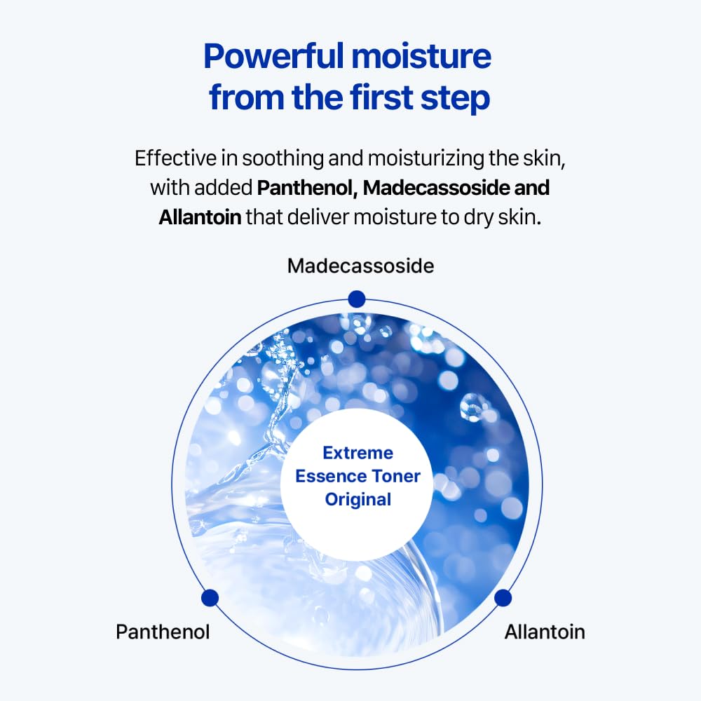 Real Barrier Extreme Essence Toner panthenol apaisant pour peau sensible.